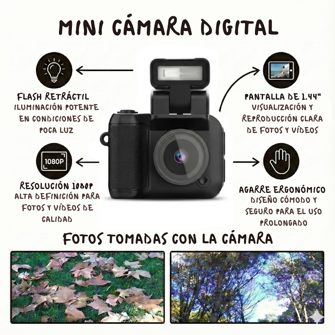 Mini Cámara Retro Digital