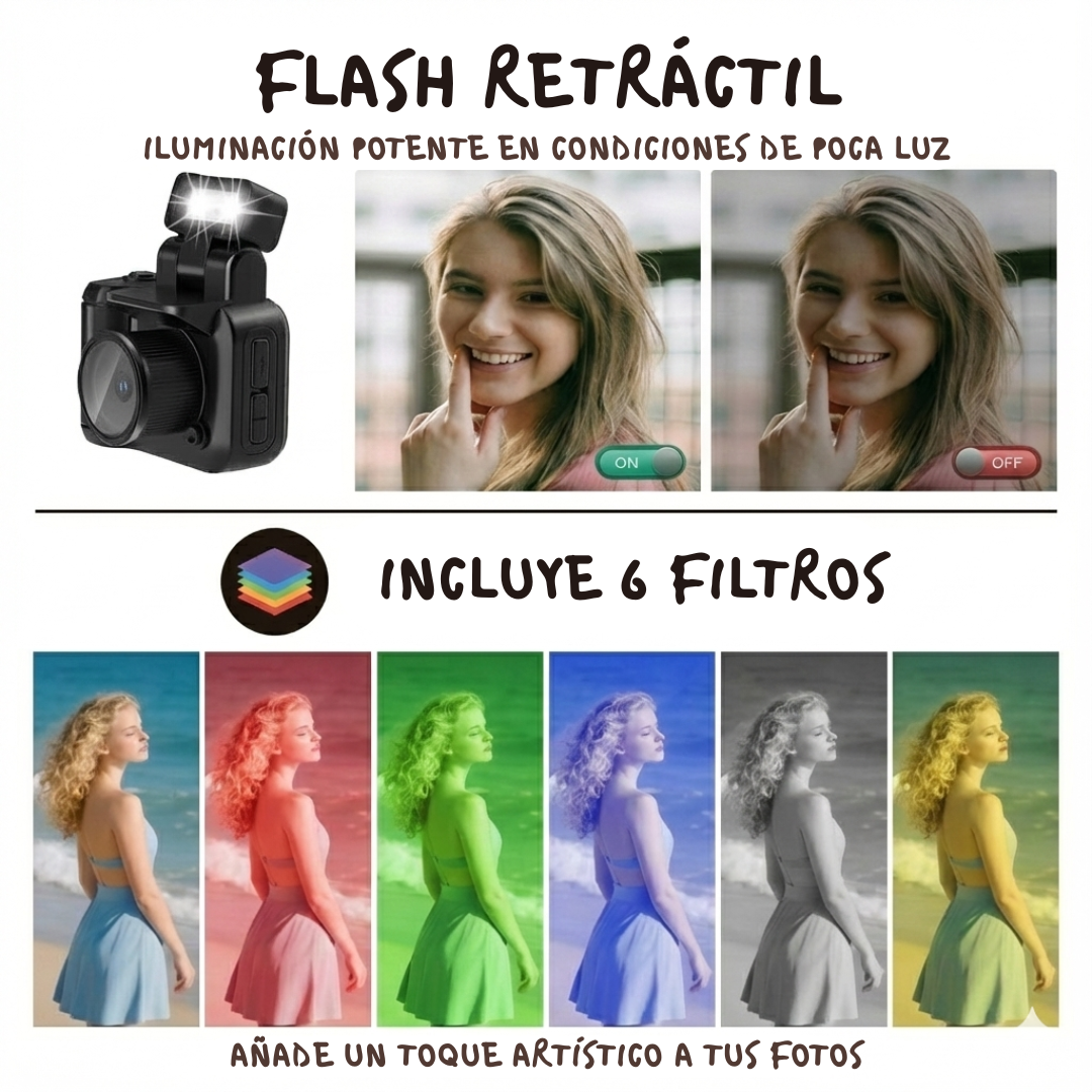 Mini Cámara Retro Digital